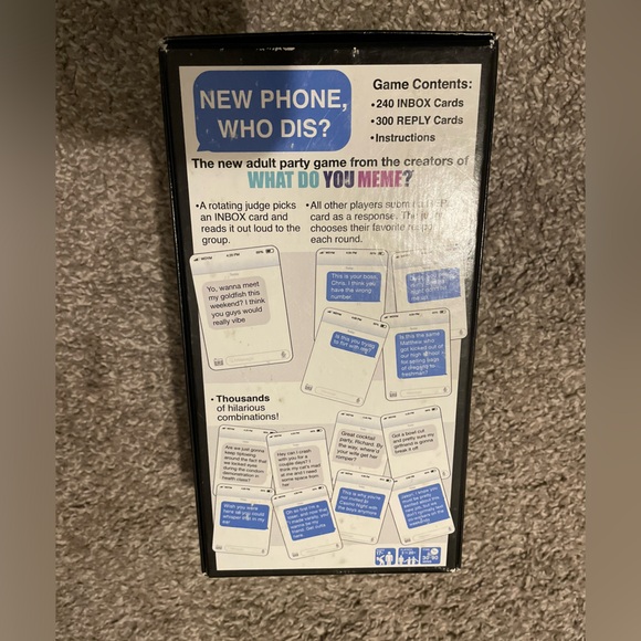 “New Phone, who dis” Funny adult card game. 17 years old & up. - Picture 3 of 5